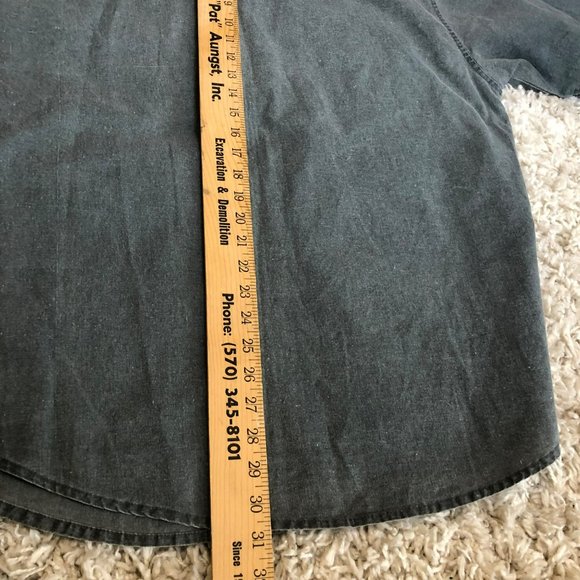 Hemingway Traders SS Sz Large Button Up Workmen's Shirt - Picture 7 of 7